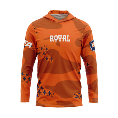 Chandail à capuchon anti-UV orange | Orange Sun hoodie